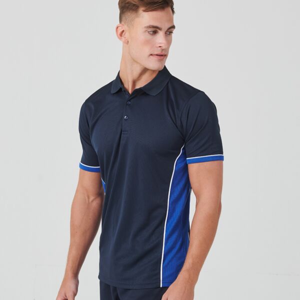 Finden + Hales Contrast Panel Polo Shirt Thumbnail